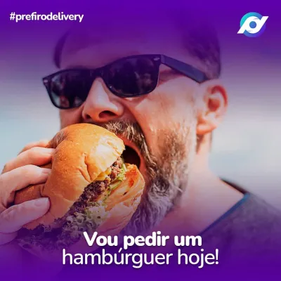Vou pedir um hamburguer hoje!