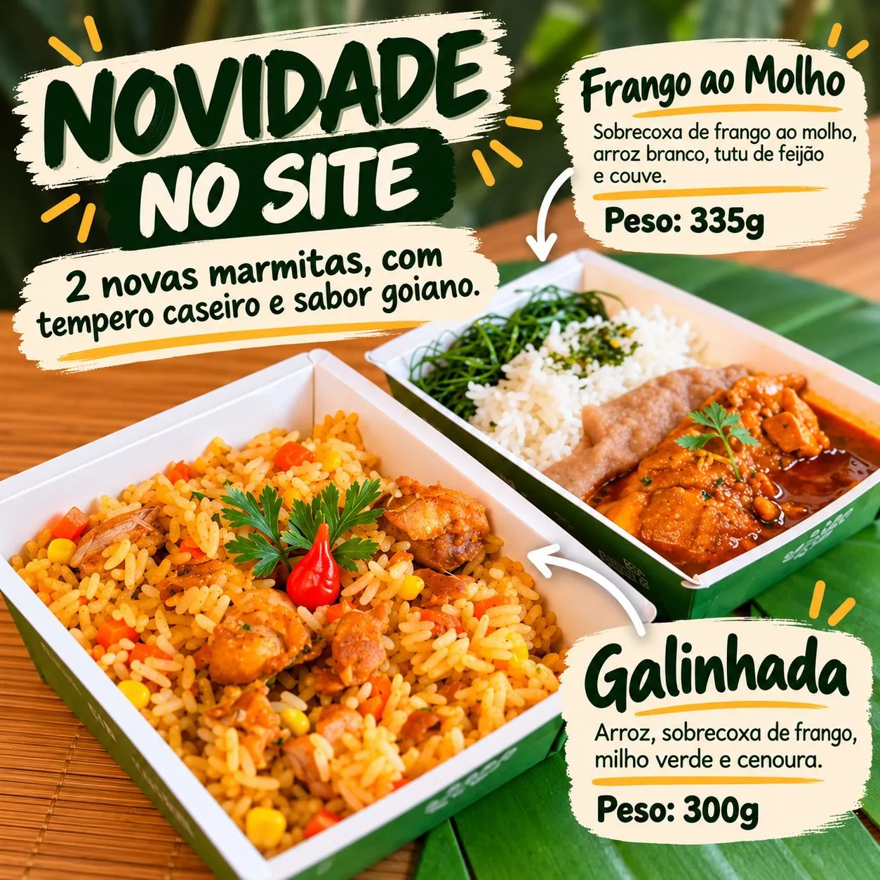Lançamento pratos goianos
