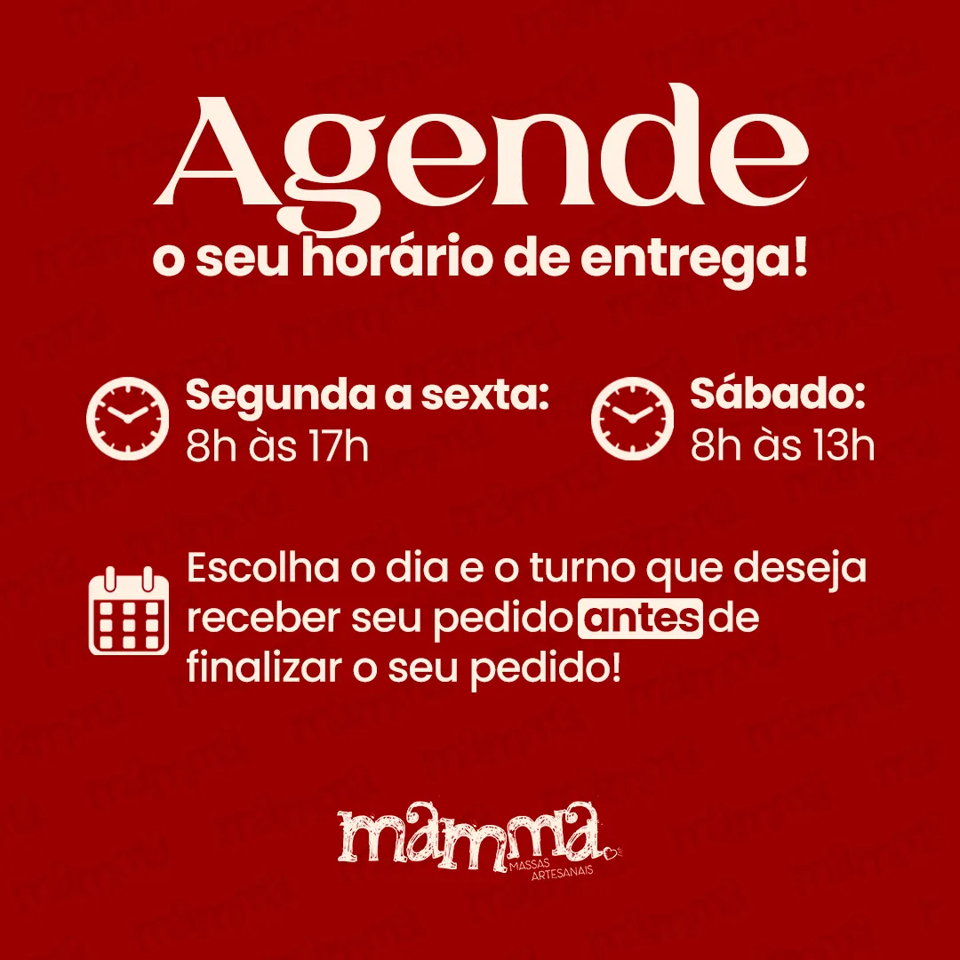 Agende sua entrega! 